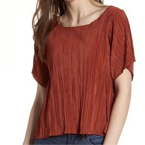 Madewell Texture & Thread Micropleat Top